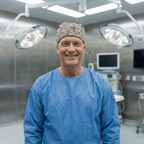 Marathon Runners scrub cap shown on model