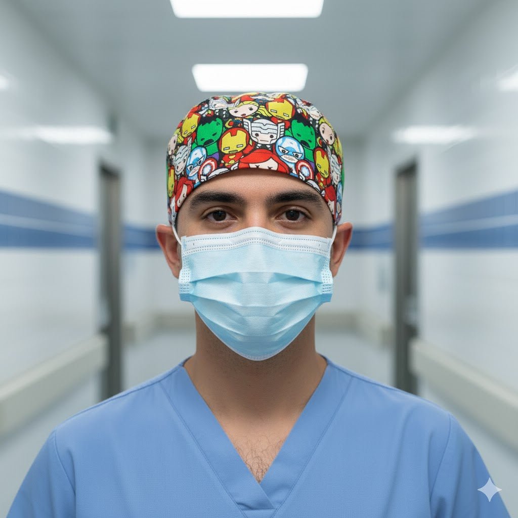 Marvel Avengers Cartoon #2 Scrub Cap