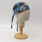 Marvel Spiderman City Escape Web scrub cap, front view on mannequin