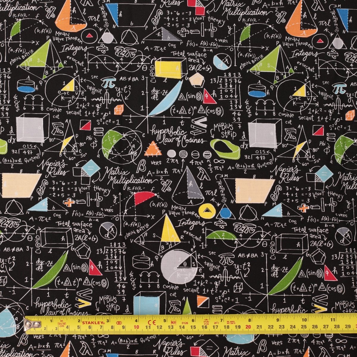 Math Chalkboard Colourful Trigonometry Scrub Cap