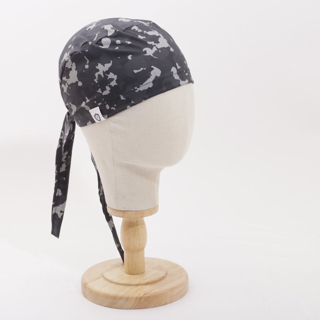 Military Camouflage Black Scrub Cap