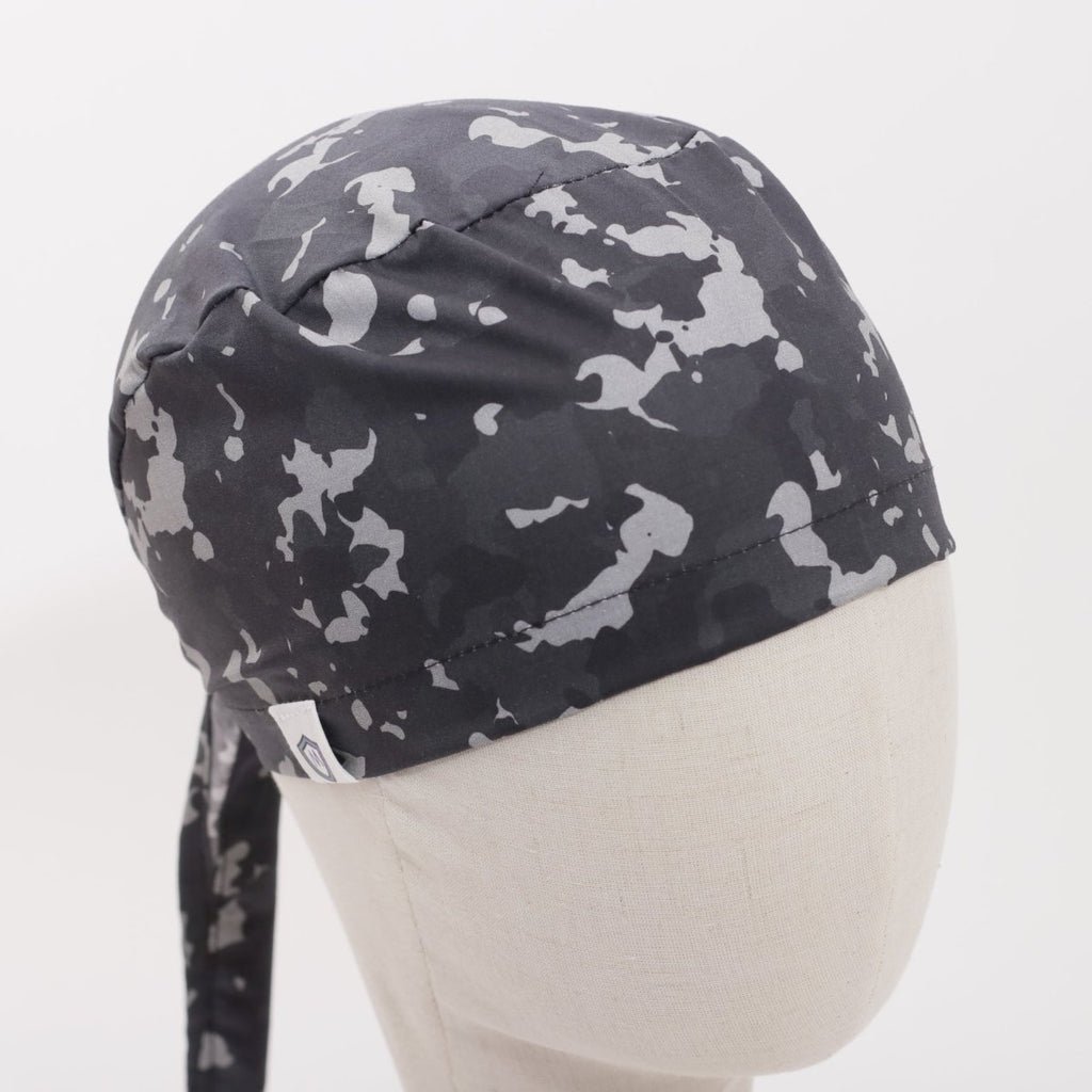Military Camouflage Black Scrub Cap
