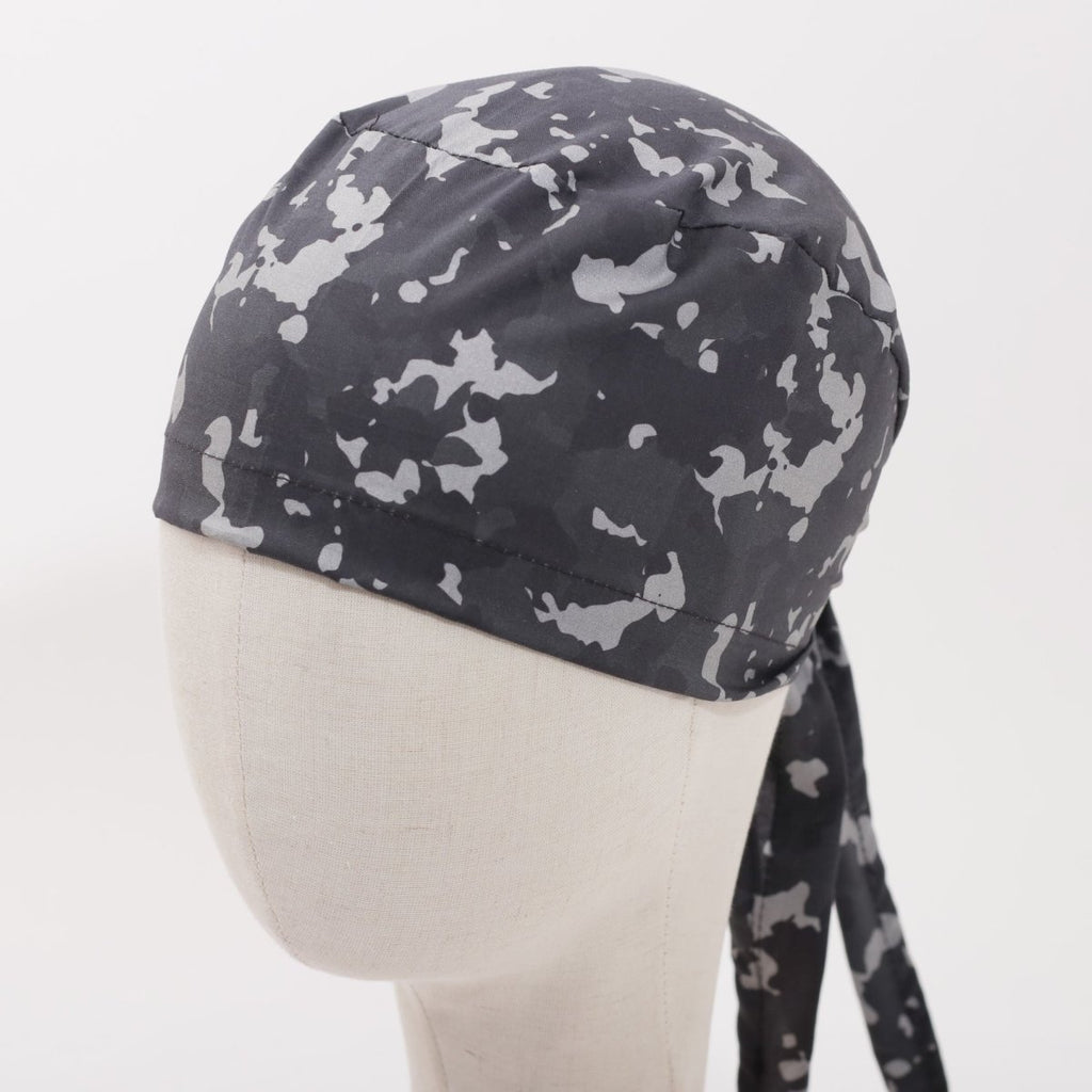 Military Camouflage Black Scrub Cap