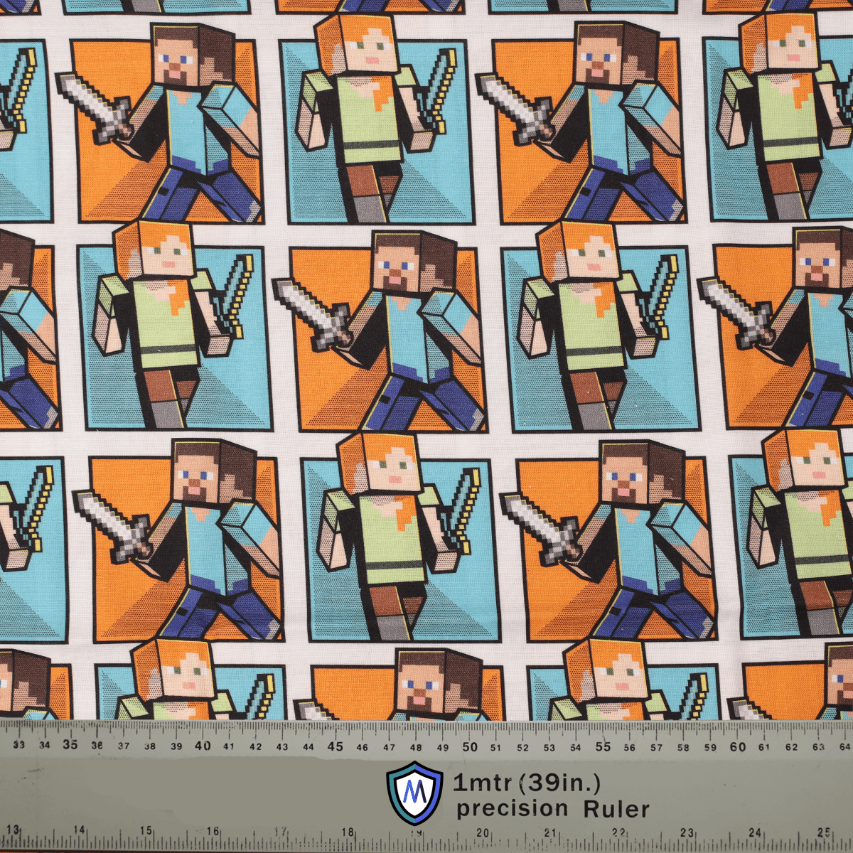 Minecraft Miner On Squares Scrub Cap