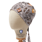 Minecraft Tools + Heads Toss scrub cap in Bandana tie-back style