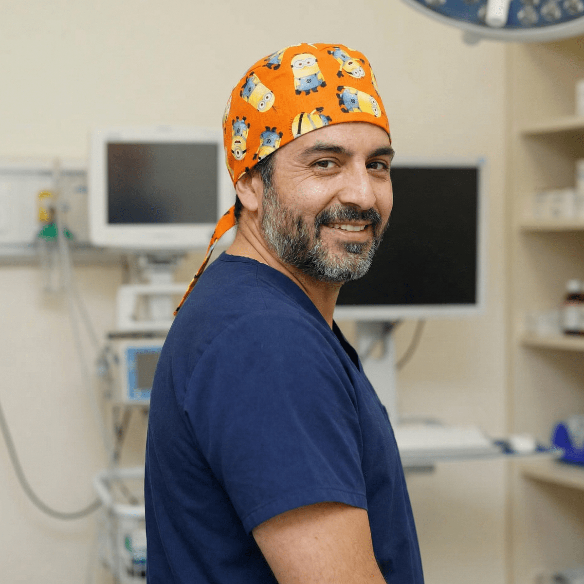 Minions Orange Scrub Cap