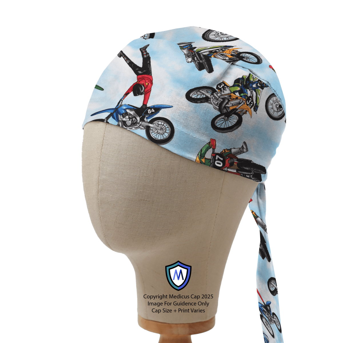 Bike Biker Supercross Racing Dirtbike Scrub Cap