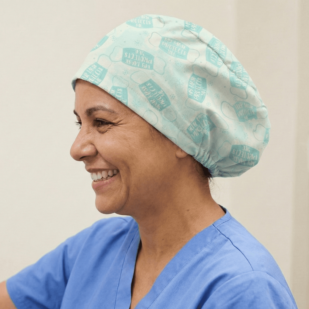 My Mask Protects You Scrub Cap
