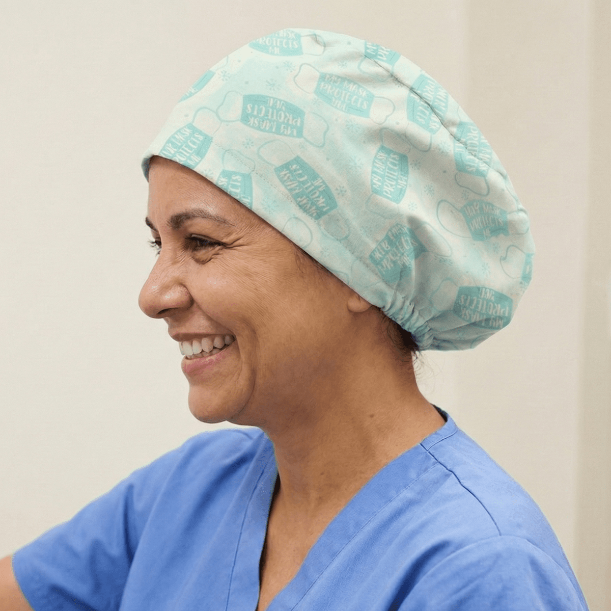 My Mask Protects You Scrub Cap