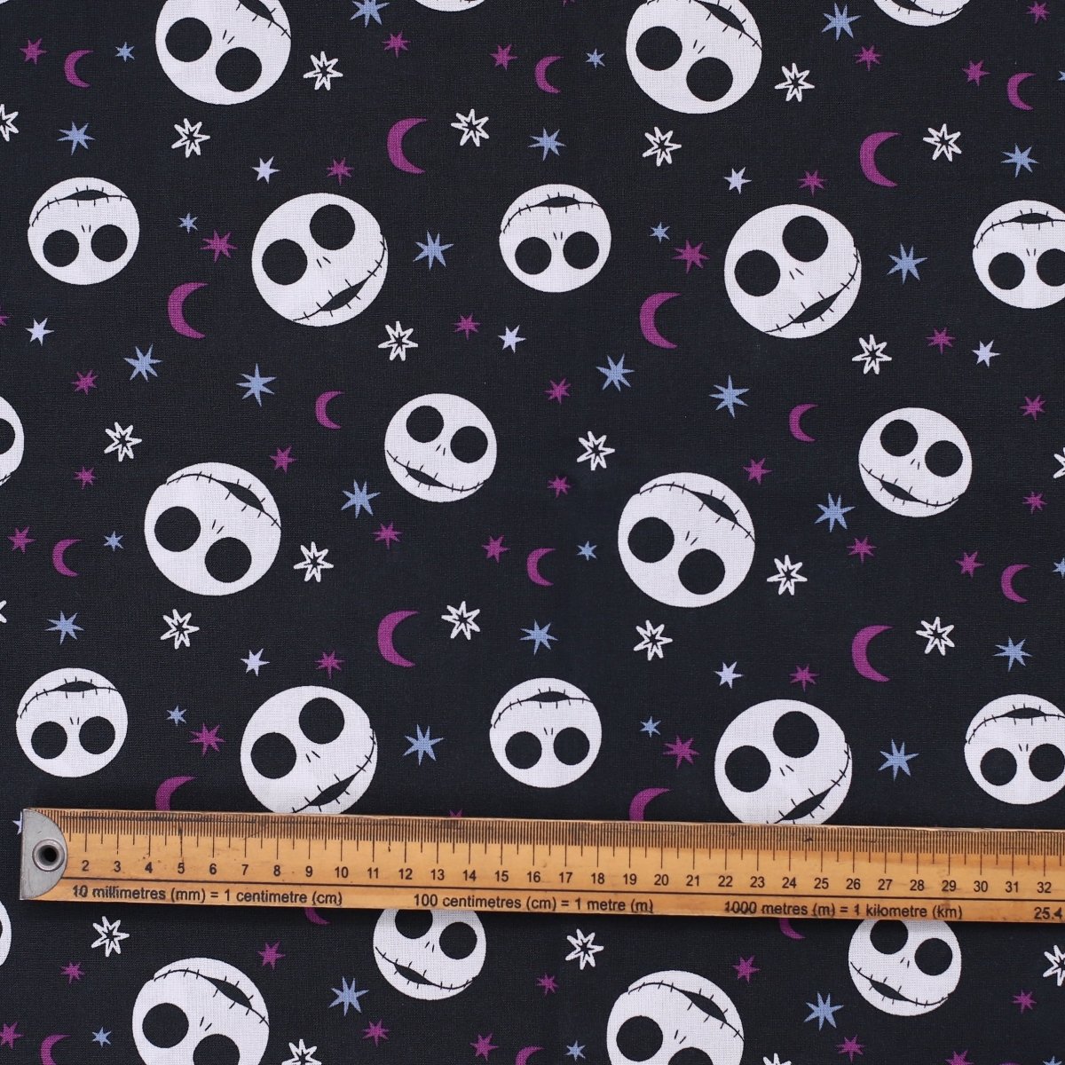 Nightmare Before Christmas Heads Toss Purple Scrub Cap