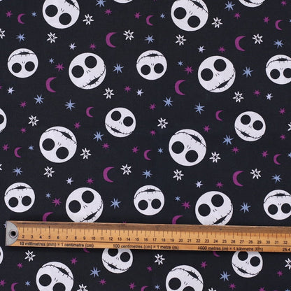 Nightmare Before Christmas Heads Toss Purple Scrub Cap