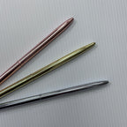 Metal Chrome Plated Pens scrub cap pattern detail on mannequin