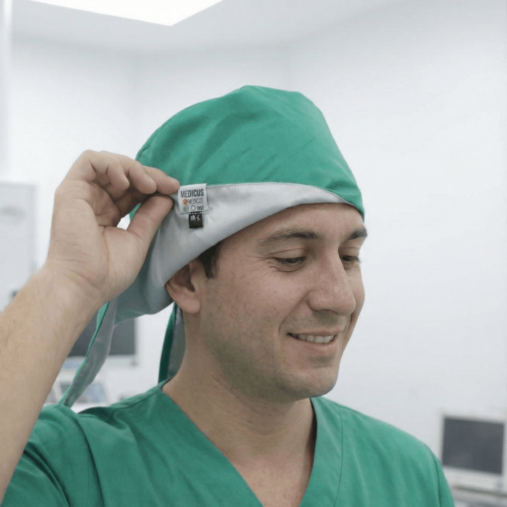 Plain Satin Lined Scrub Caps | 30+ Colours