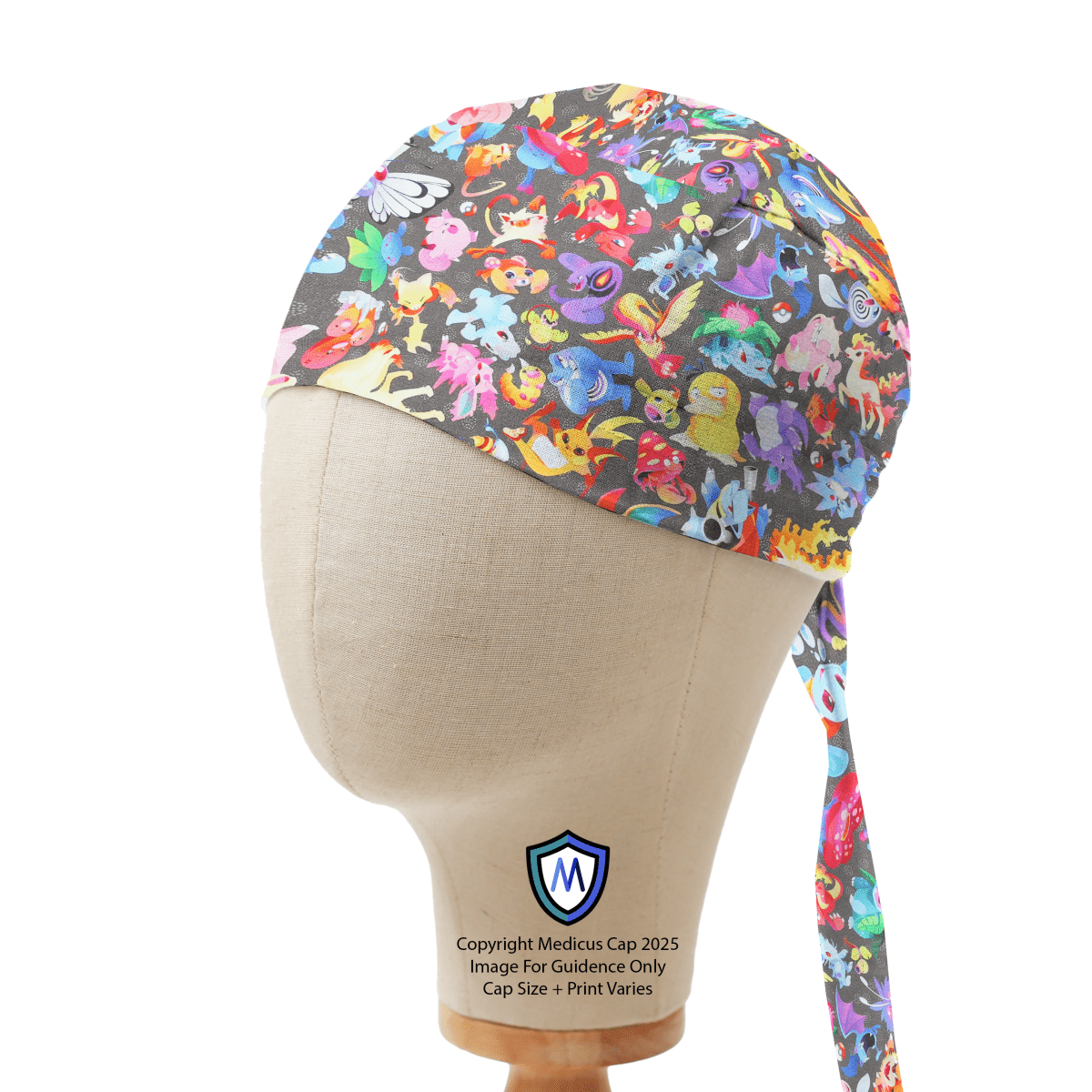 Pokemon Colourful Gang Kawaii Style Scrub Cap