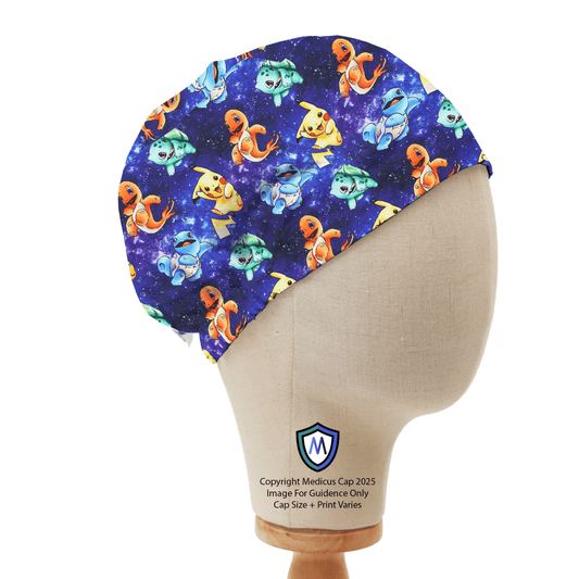 Gorro quirúrgico morado de Pokémon Go