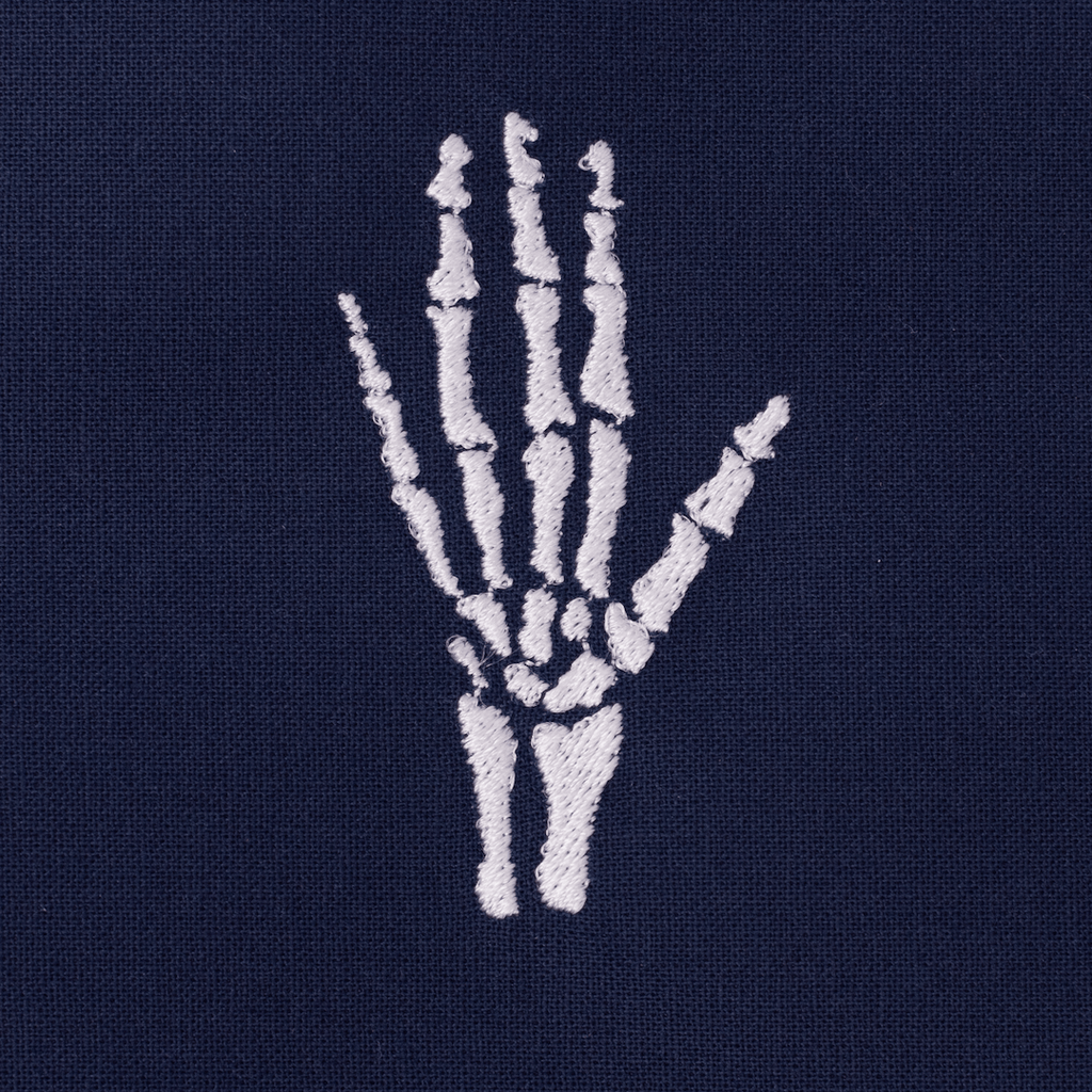Embroidery - Skeleton Hand - Scrub Cap