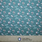 The Medicus Scrub Caps Robotic Surgery Nerves of Steel Green Scrub Cap has a teal background with robots and text, ideal for robotic surgeons.