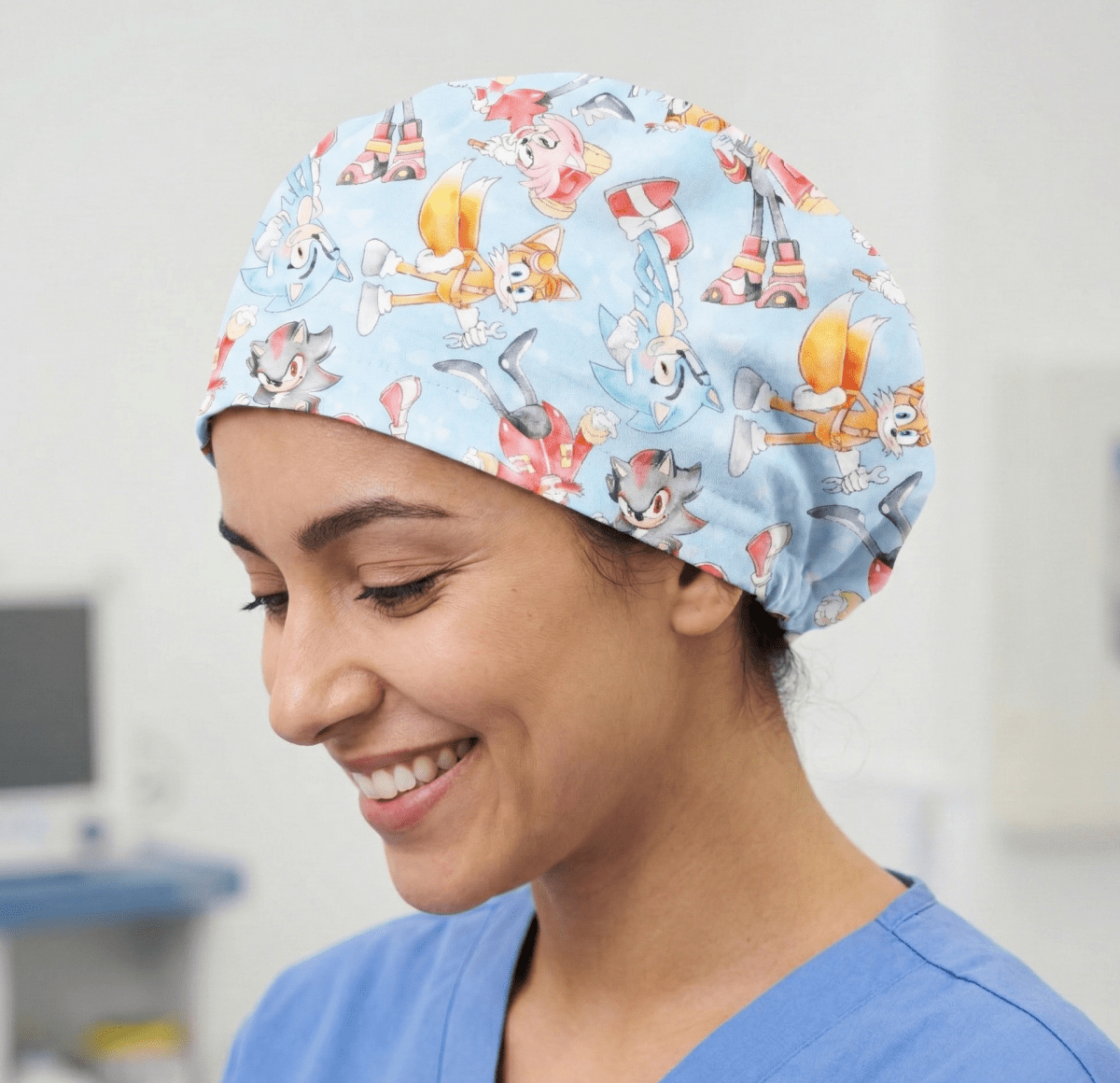 Sonic + Friends Cartoon Style Scrub Cap