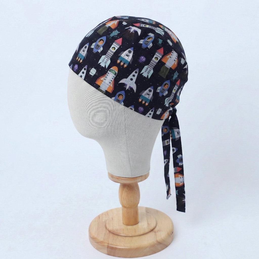 Spaceships in Space Scrub Caps
