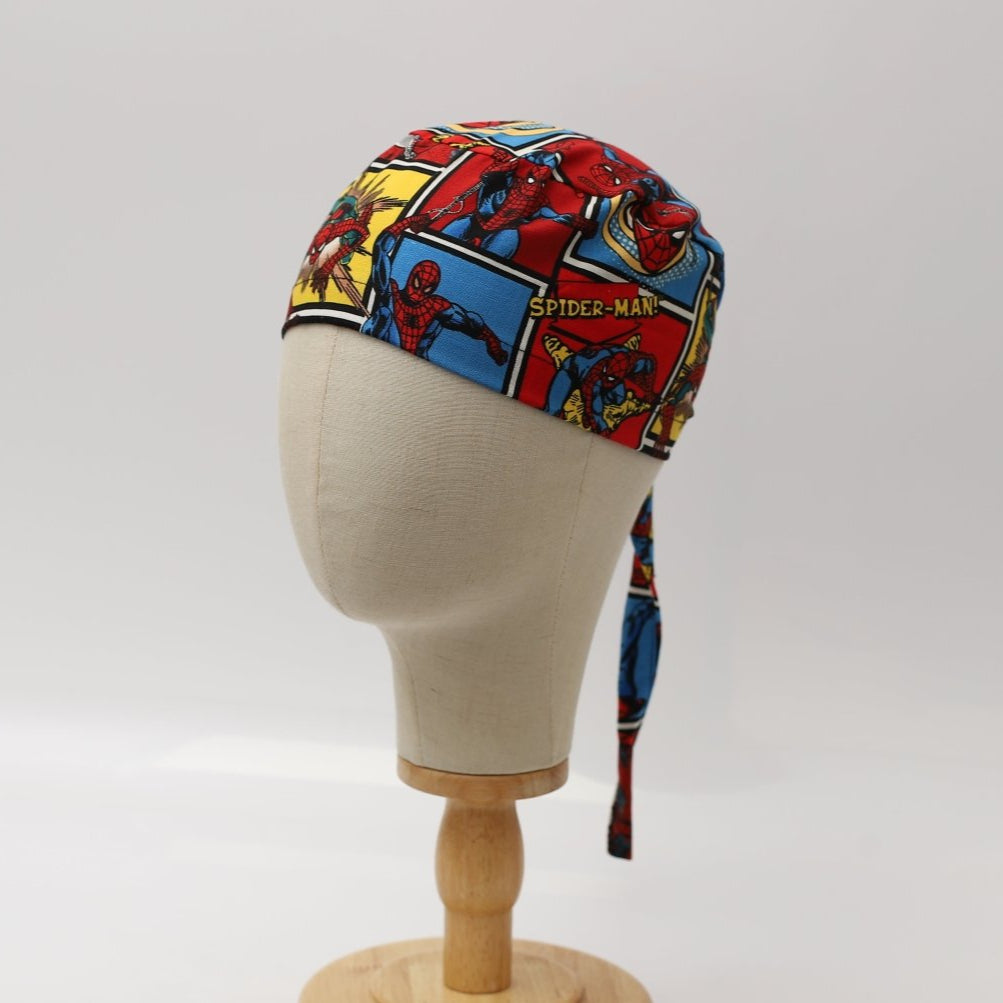 Gorro quirúrgico estilo cómic de Marvel Spiderman