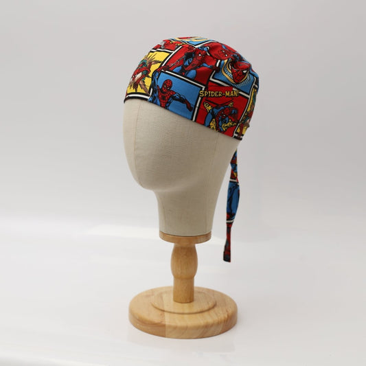 Spiderman Marvel Comic Book Style Scrub Cap