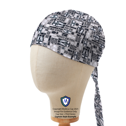 Star Wars R2D2 Robotic Fun Scrub Cap