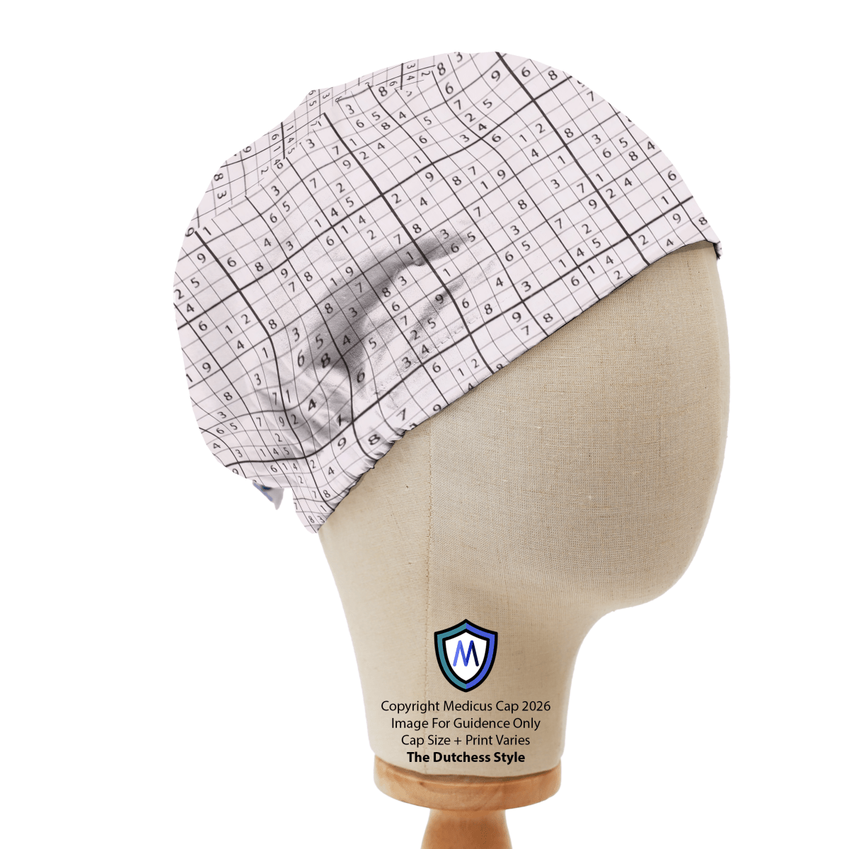 Sudoku Puzzle Game Scrub Cap