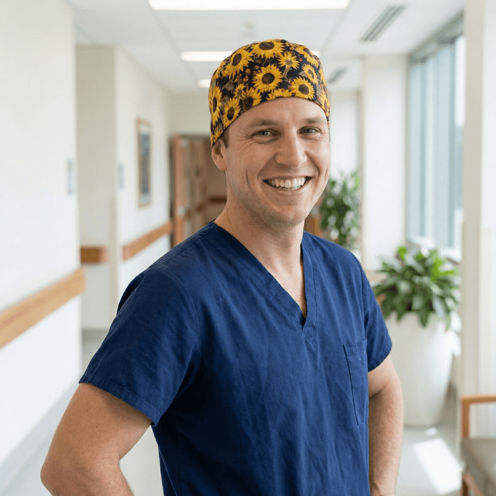 Sunflowers Scrub Cap