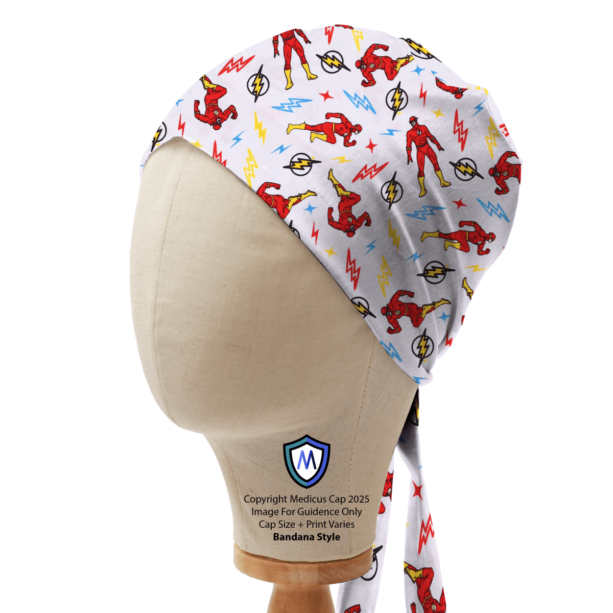 DC Superheroes Flash Cartoon Style Scrub Cap