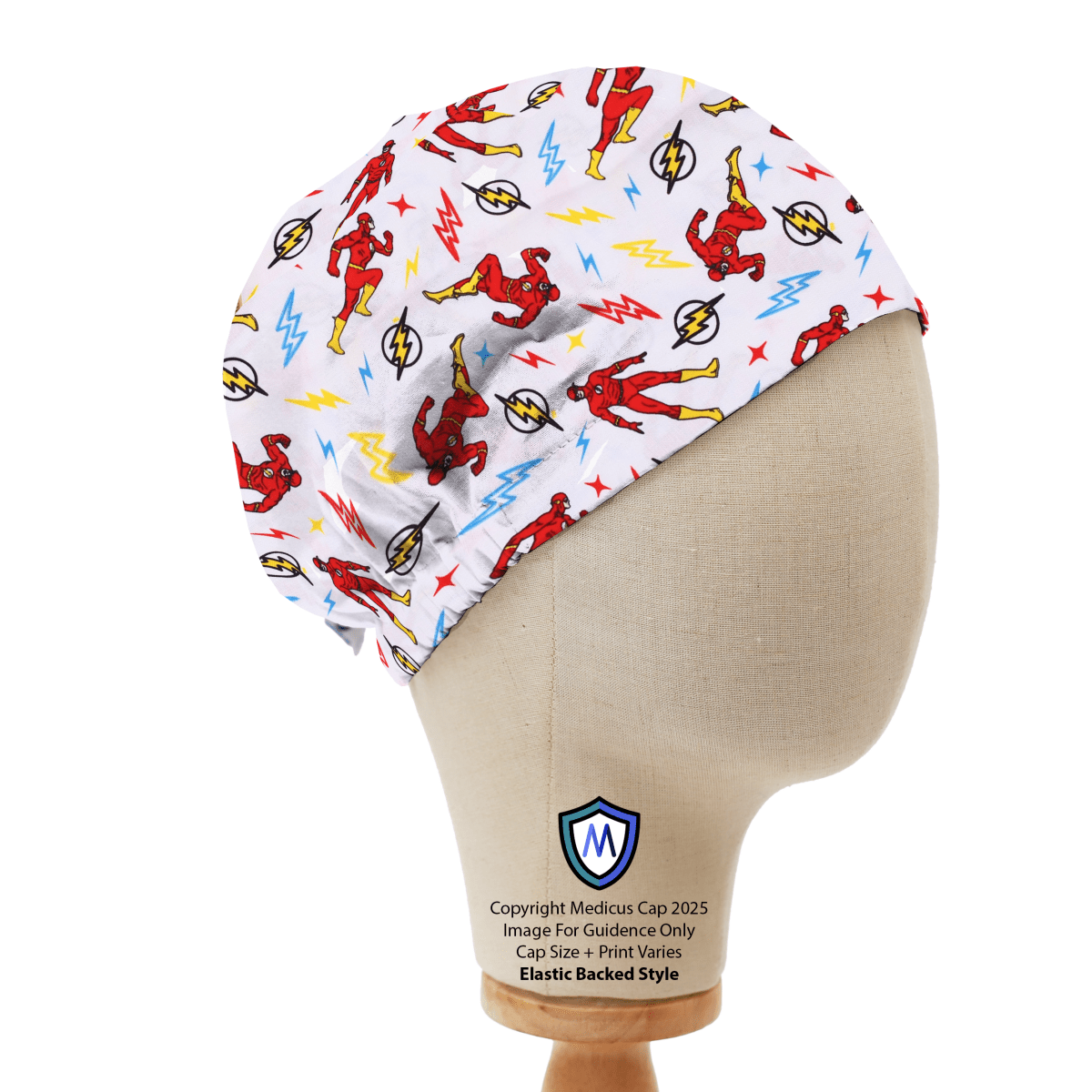DC Superheroes Flash Cartoon Style Scrub Cap