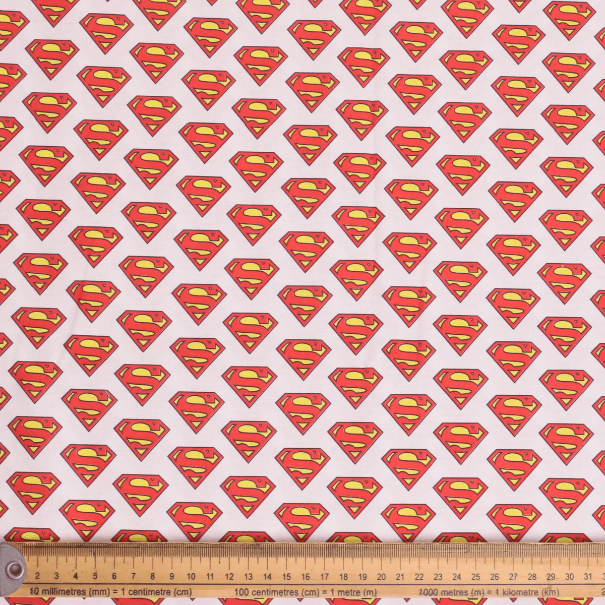 Superman Logo On White Scrub Cap