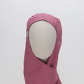 A Medicus Scrub Caps mannequin wears a pink Orthopaedic Surgical Hood, providing full head and neck coverage. Available in 22+ colors for medical professionals.