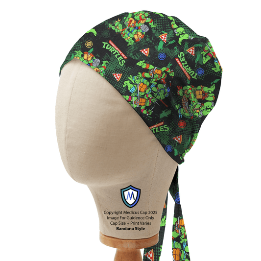 Gorro quirúrgico de las Tortugas Ninja Adolescentes Mutantes TMNT
