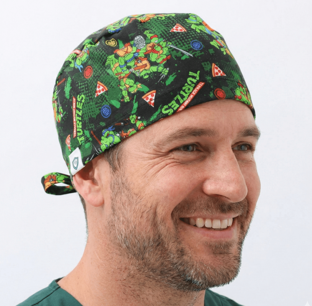 TMNT Teenage Mutant Ninja Turtles Pizza Party Scrub Cap