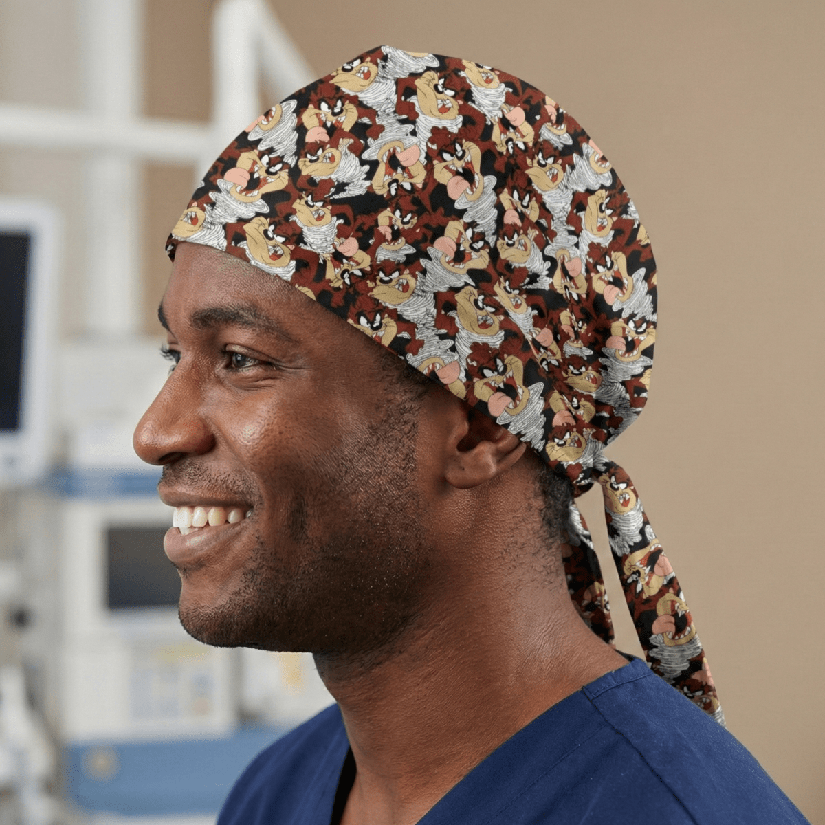 Gorro quirúrgico del diablo de Tasmania de los Looney Tunes, dibujos animados de televisión