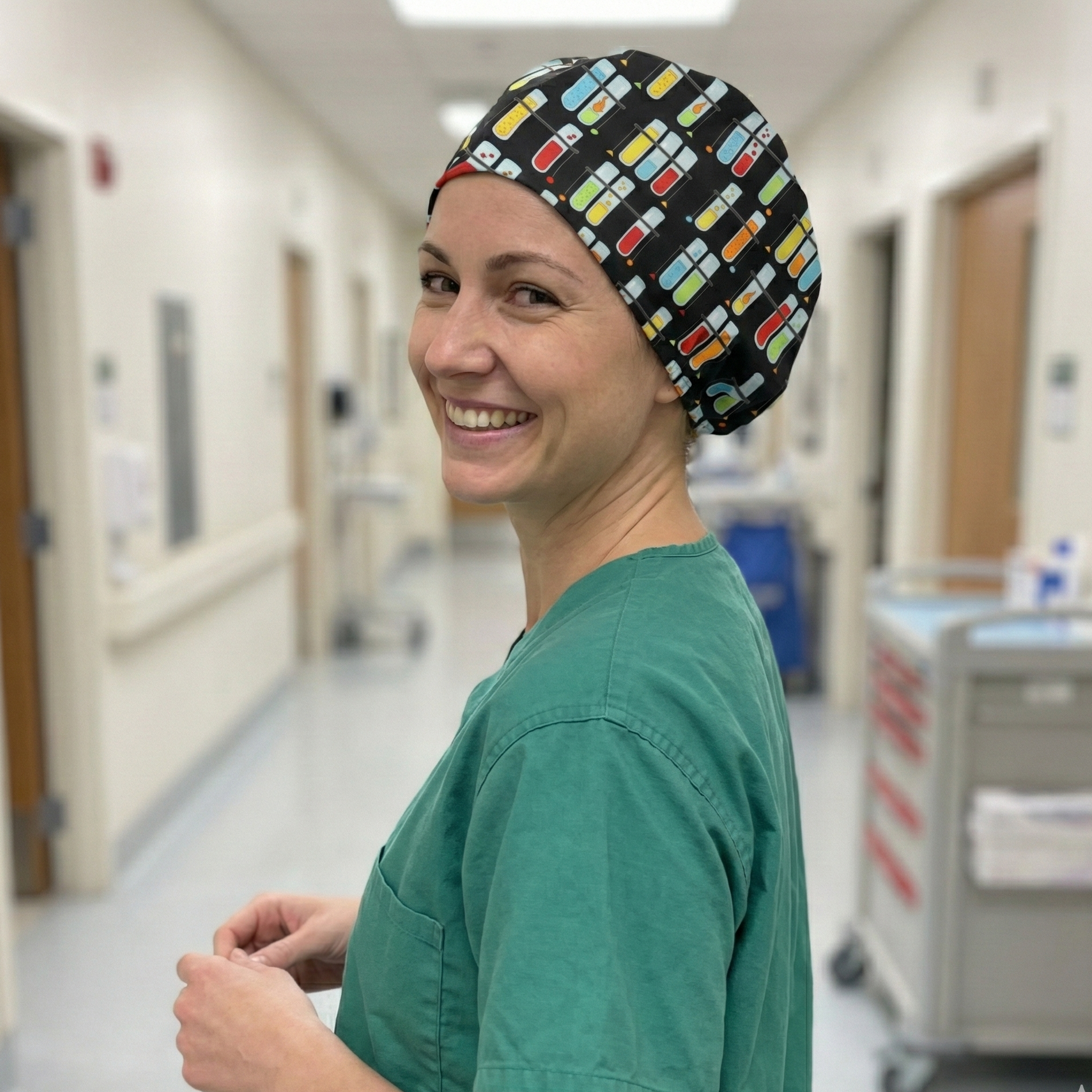 Test Tube Party Scrub Cap