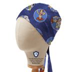 Disney Pixar Toy Story Buzz Woody Circles scrub cap in Bandana tie-back style