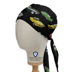 Vintage Cars Motorsport Large scrub cap in Bandana tie-back style