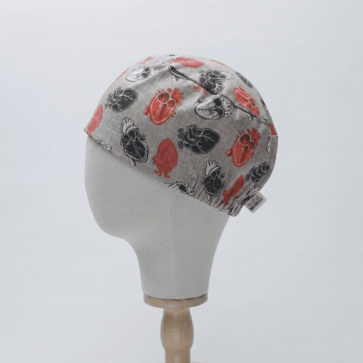 Abstract Anatomical Heart Scrub Cap