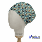 Disney Aladdin Jasmine Heads scrub cap shown on mannequin head