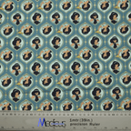 Disney Aladdin Jasmine Heads scrub cap pattern shown flat