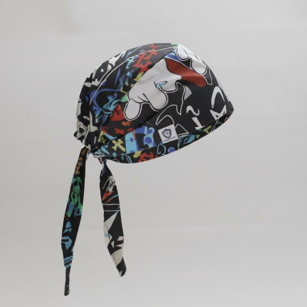 All Over Custom Printed Fabric Scrub Cap