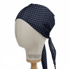 Anchors On Navy scrub cap shown on mannequin head