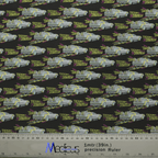 Back To The Future Delorean scrub cap fabric texture close-up