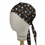 Back To The Future Kawaii scrub cap shown on mannequin head