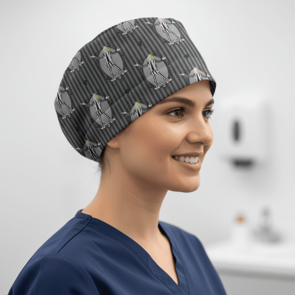 Beetlejuice Scrub Cap