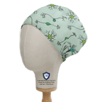 Brain Neuron Network scrub cap shown on mannequin head