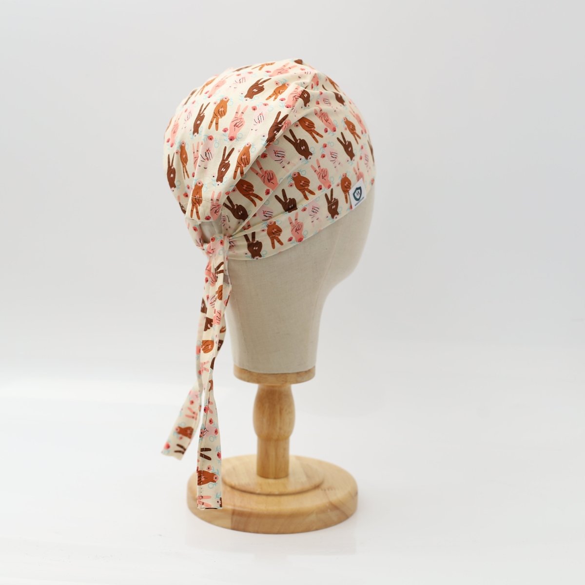 Equal Rights Girl Power With Flowers Scrub Cap