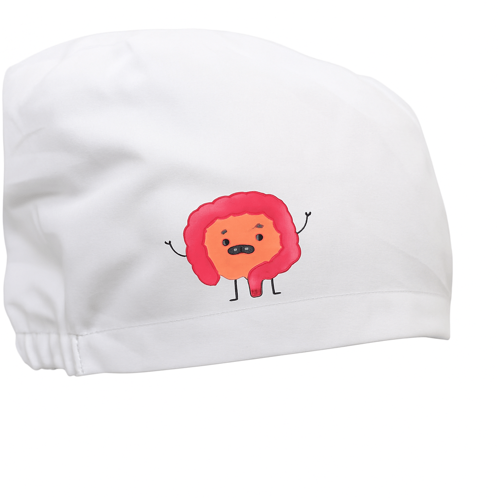 Pre Designed Vinyl Transfer Scrub Cap Happy Intestines