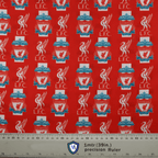 Football Club Liverpool scrub cap fabric texture close-up